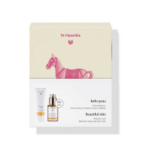 Crème de Jour à la Rose et Lotion Tonifiante dans le coffret cadeau « Belle peau » de Dr. Hauschka Coffret cadeau « Belle peau » - Cosmétique 100 % naturelle