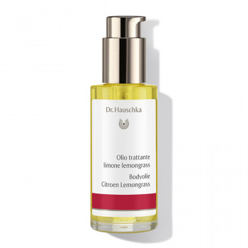 Dr. Hauschka Bodyolie Citroen Lemongrass: verstevigt en activeert de huid, ook de huid die cellulitis vertoont Dr. Hauschka Bodyolie Citroen Lemongrass: verstevigt, ook bij cellulitis